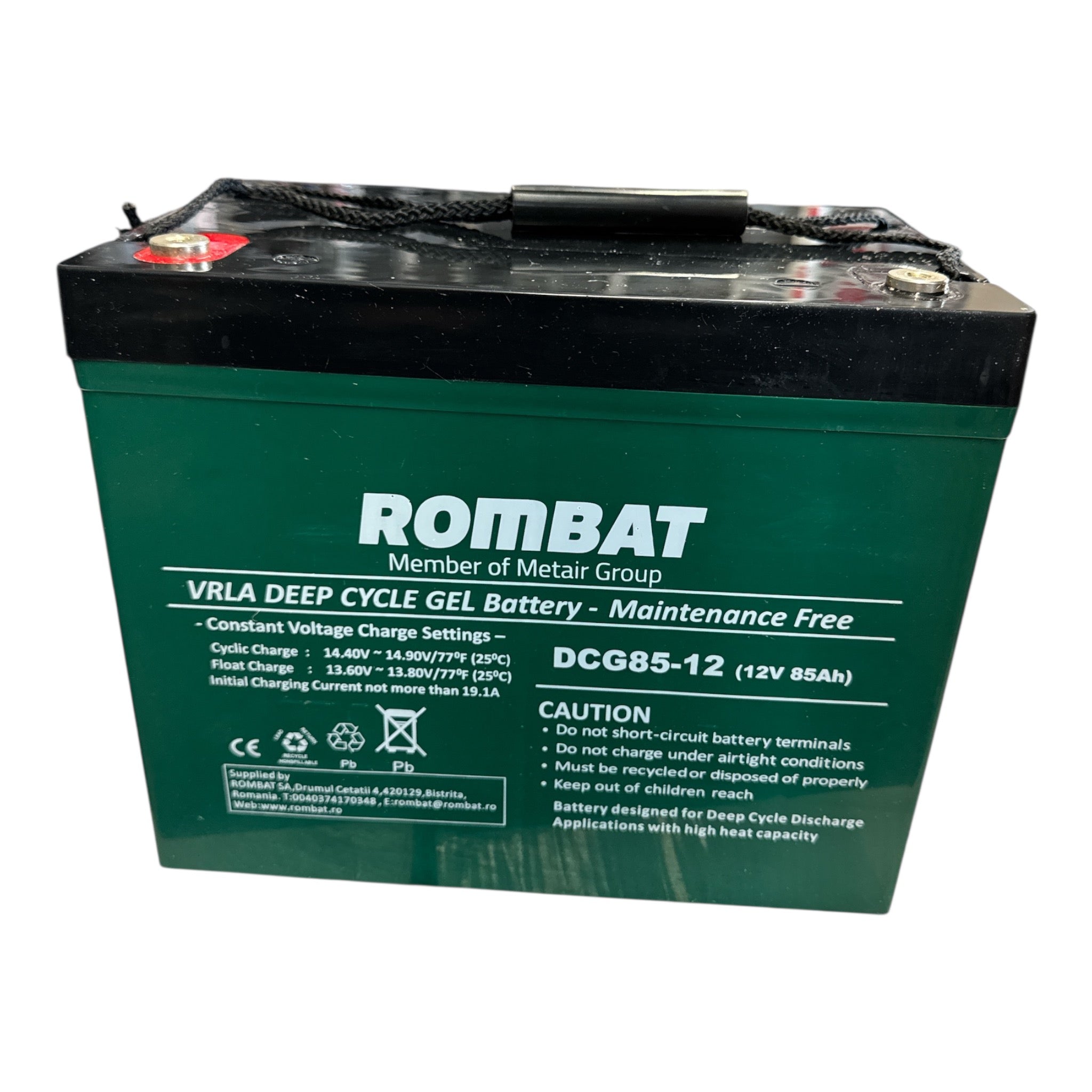 Acumulator 12V 85Ah VRLA, GEL 260x170x211mm FBinternational for ROMBAT DCG85-12