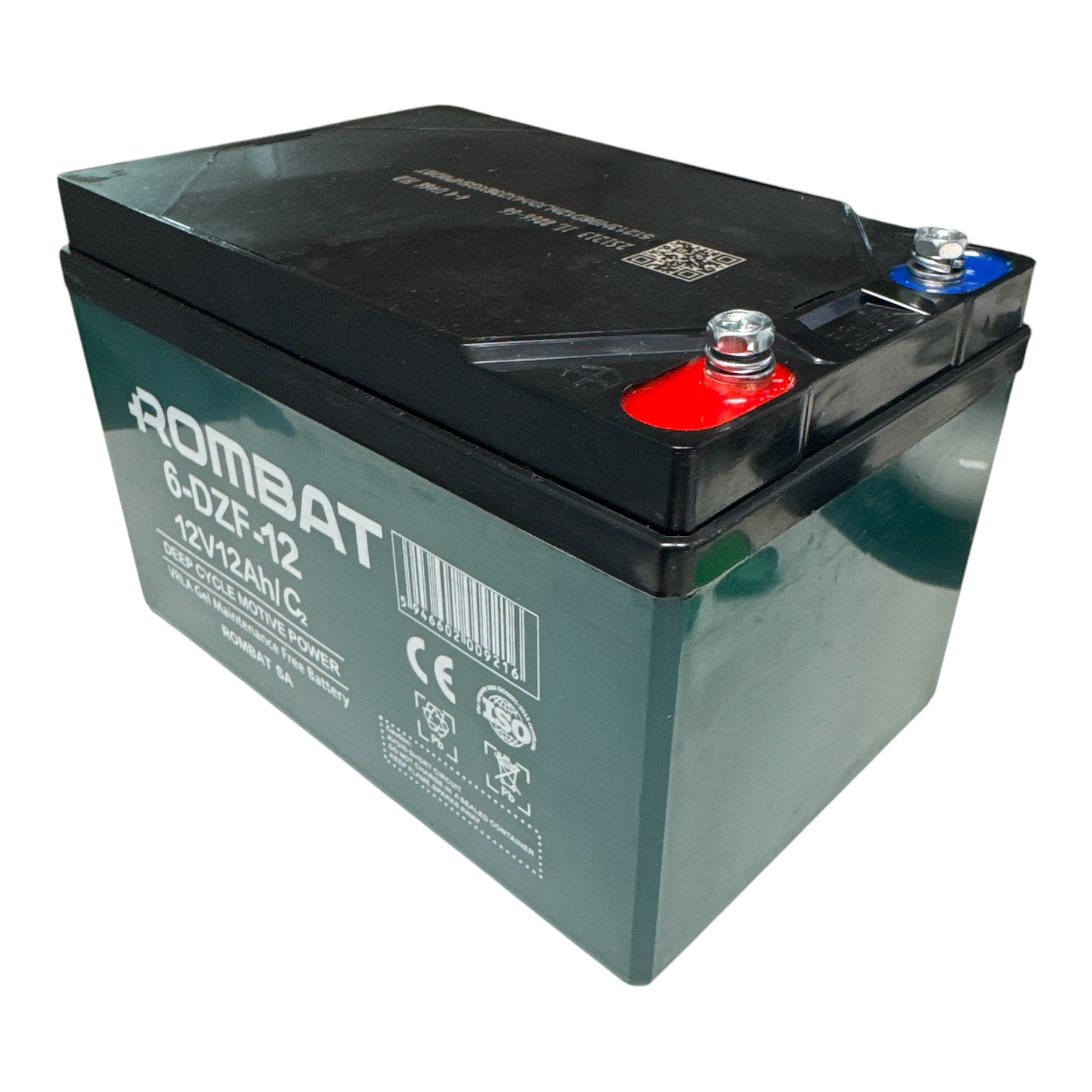 Acumulator 6DZF12 Rombat 12V 12Ah Chilwee pentru bicicleta electrica, scuter electric, borne surub 6-DZF-12