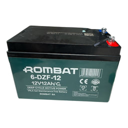 Acumulator 6DZF12 Rombat 12V 12Ah Chilwee pentru bicicleta electrica, scuter electric, borne surub 6-DZF-12