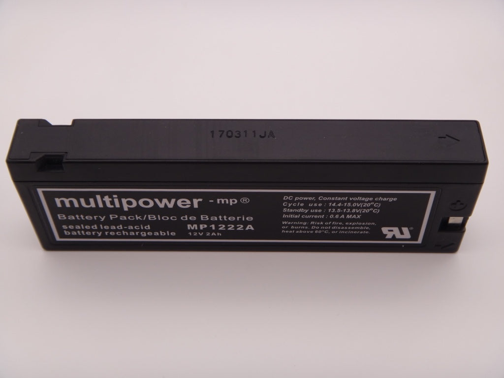 Acumulator Multipower MP1222A, 12V 2Ah, VRLA, AGM, PANASONIC
