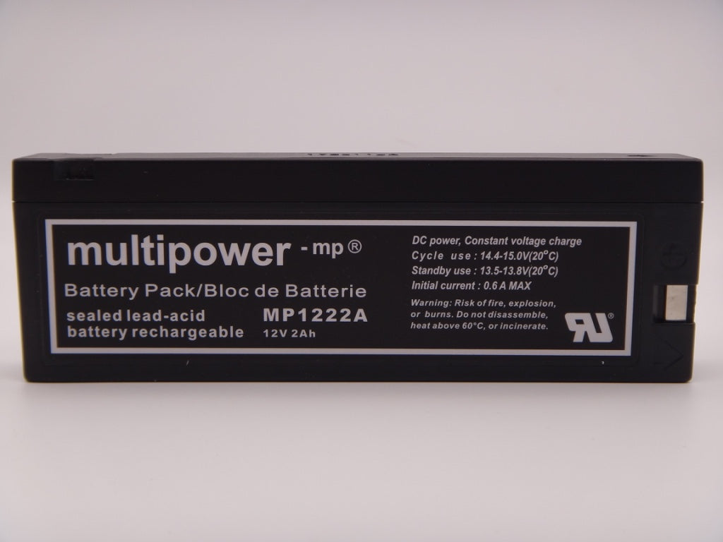 Acumulator Multipower MP1222A, 12V 2Ah, VRLA, AGM, PANASONIC
