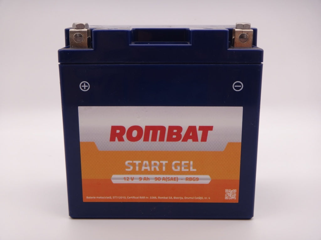 Baterie moto, scuter, atv 12V 9Ah curent pornire 140A Gel, RMG9-BS-C Rombat