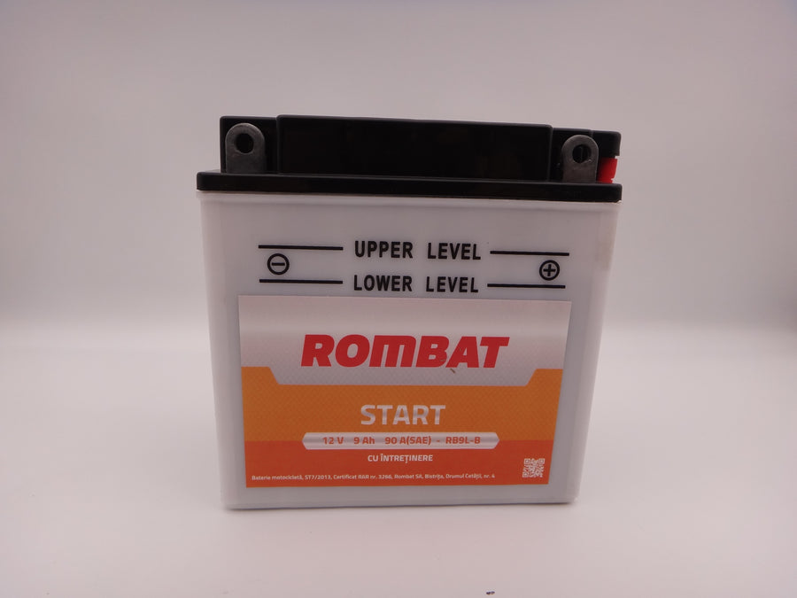 Baterie moto, scuter, atv 12V 9Ah curent pornire 90A SAE RB9L-B Rombat