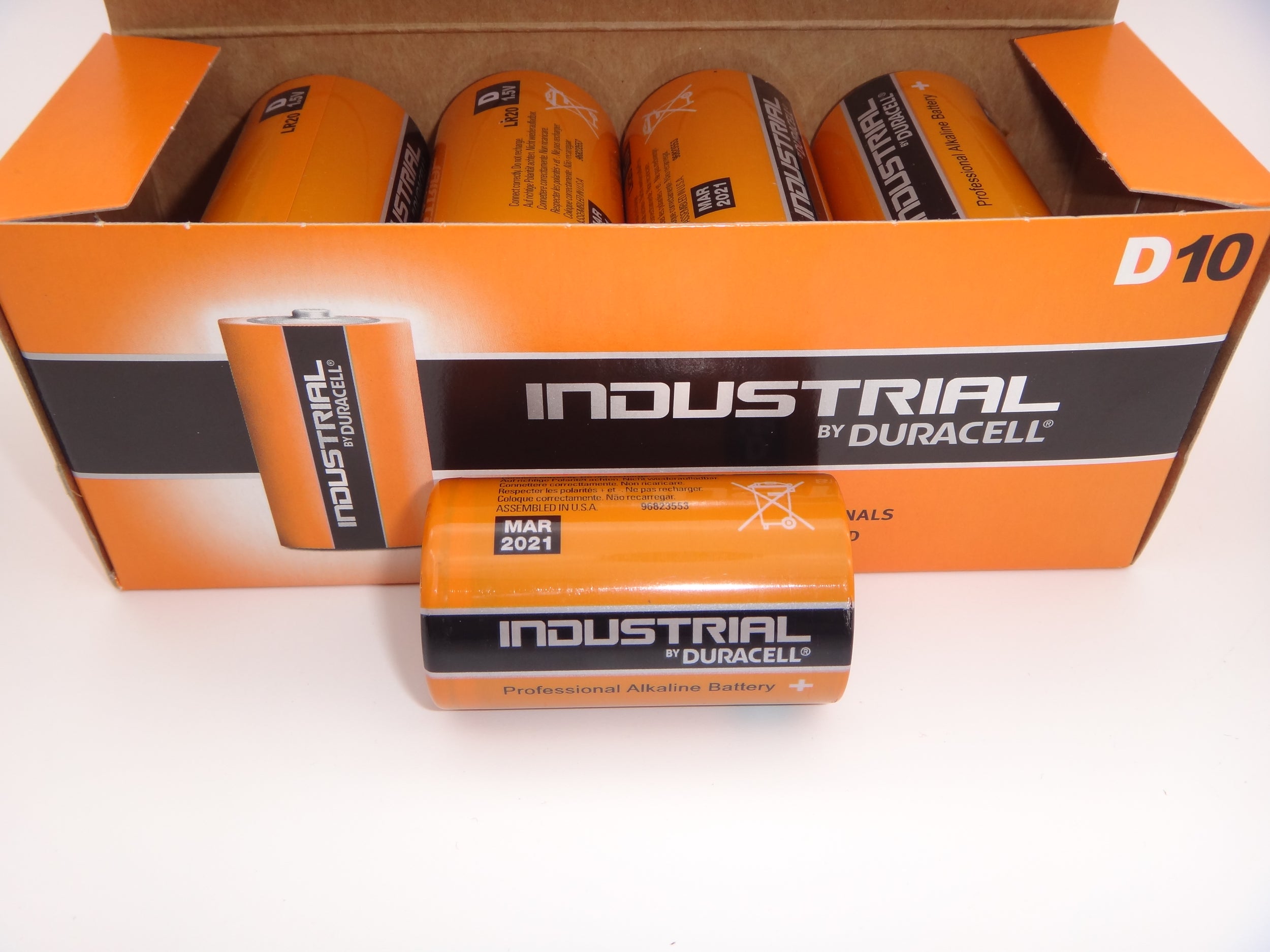 Duracell Industrial LR20 D baterii alcaline 1.5V cutie 10 bucati
