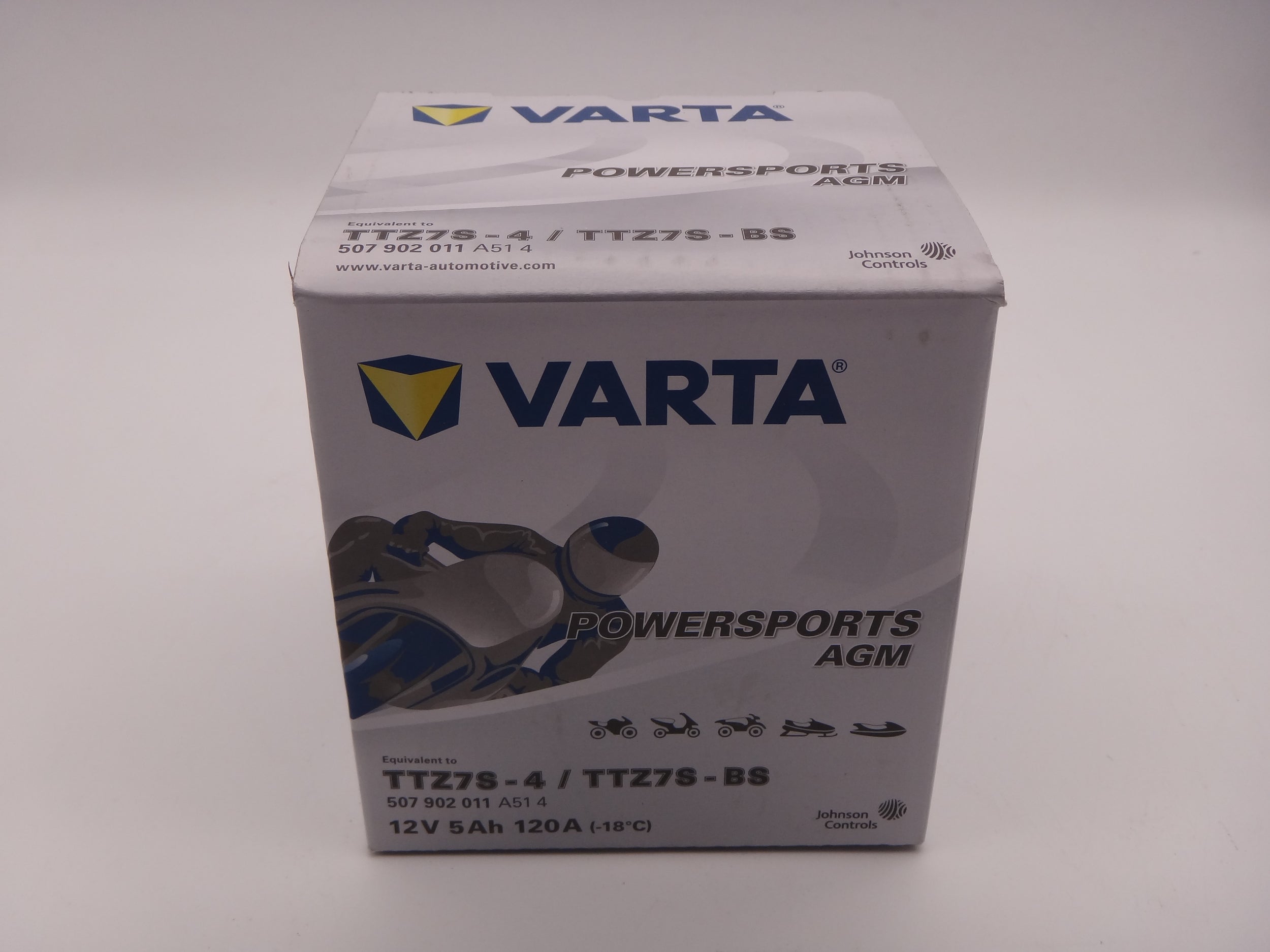 Varta TTZ7S-BS baterie moto, scuter, atv 12V 7Ah AGM 120A cod 507902011A514