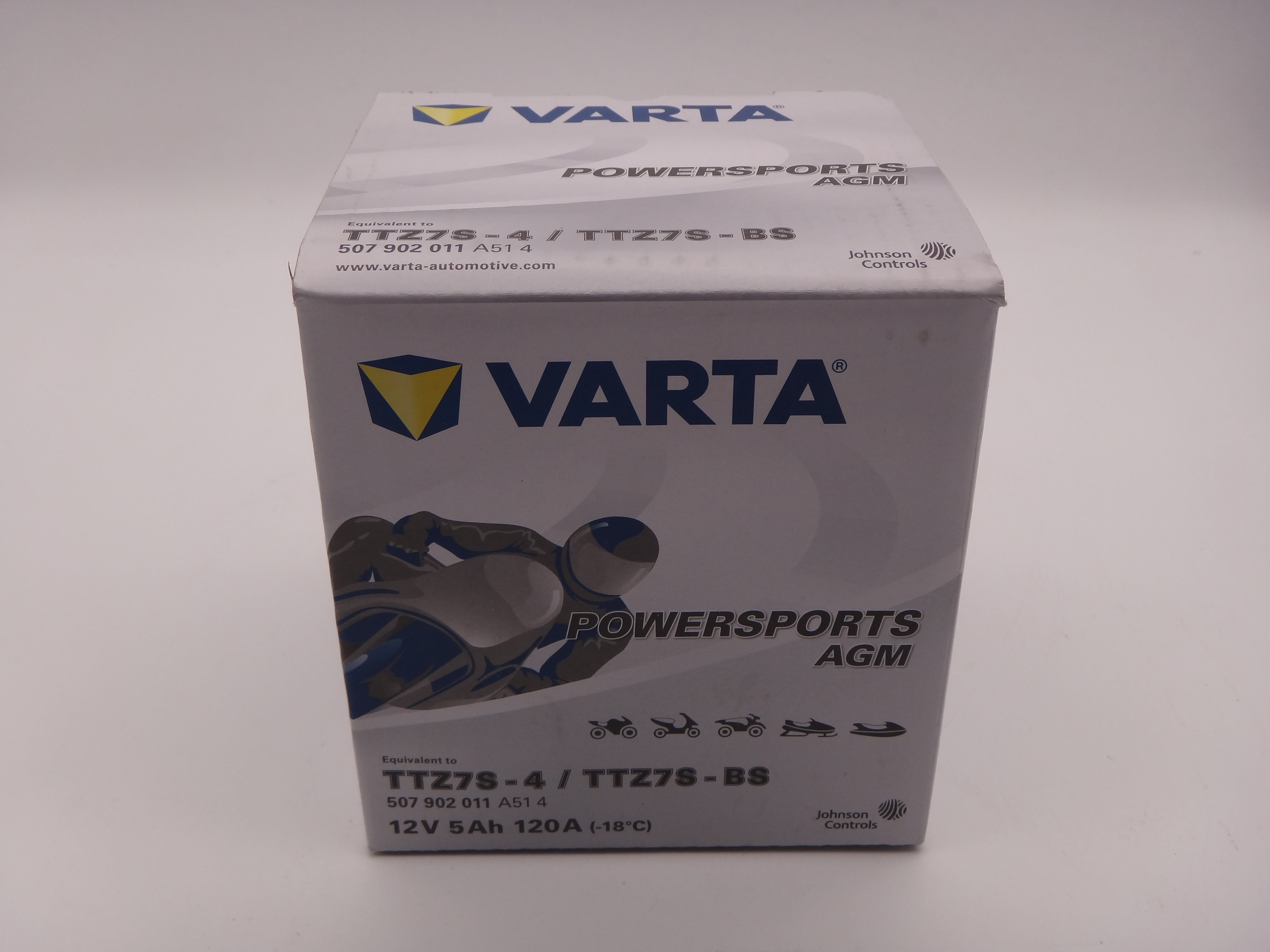 Varta TTZ7S-BS baterie moto, scuter, atv 12V 7Ah AGM 120A cod 507902011A514