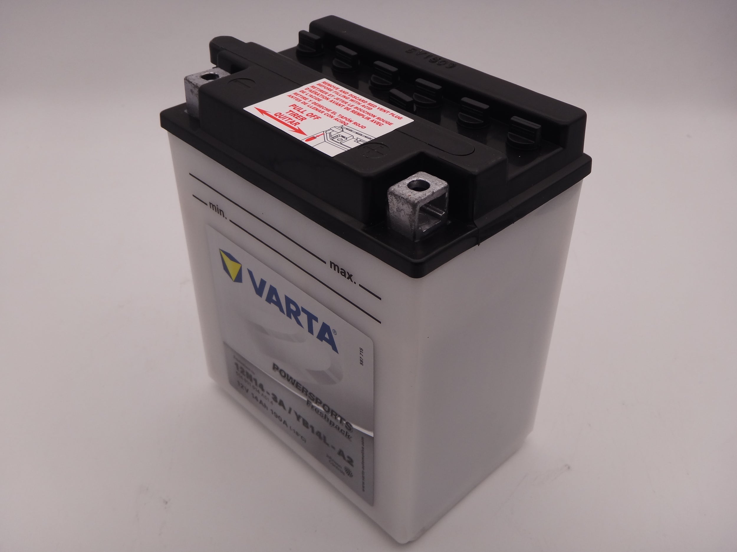 Varta YB14L-A2, 12N14-3A baterie moto 12V 14Ah 190A cod 514011014