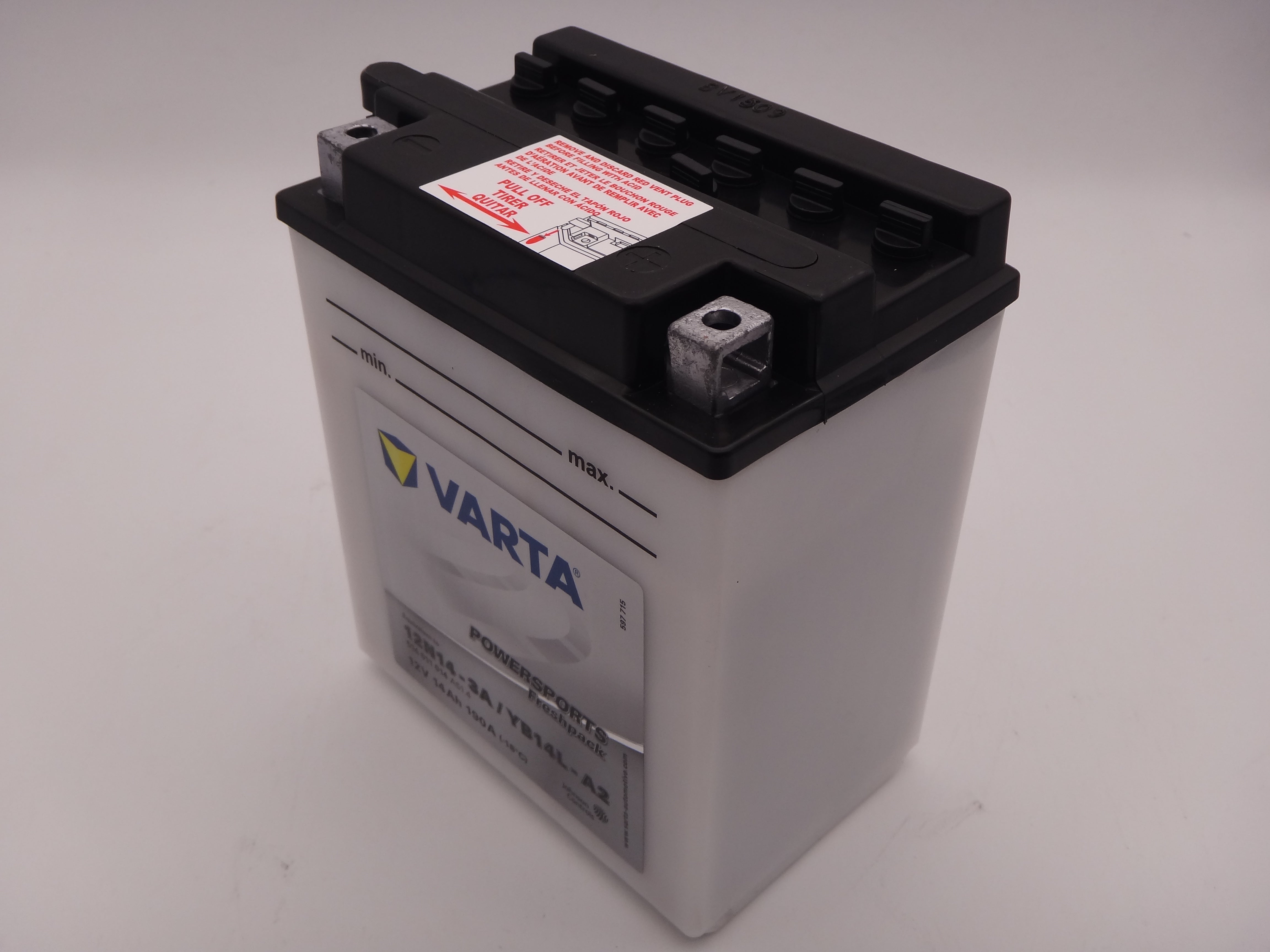 Varta YB14L-A2, 12N14-3A baterie moto 12V 14Ah 190A cod 514011014