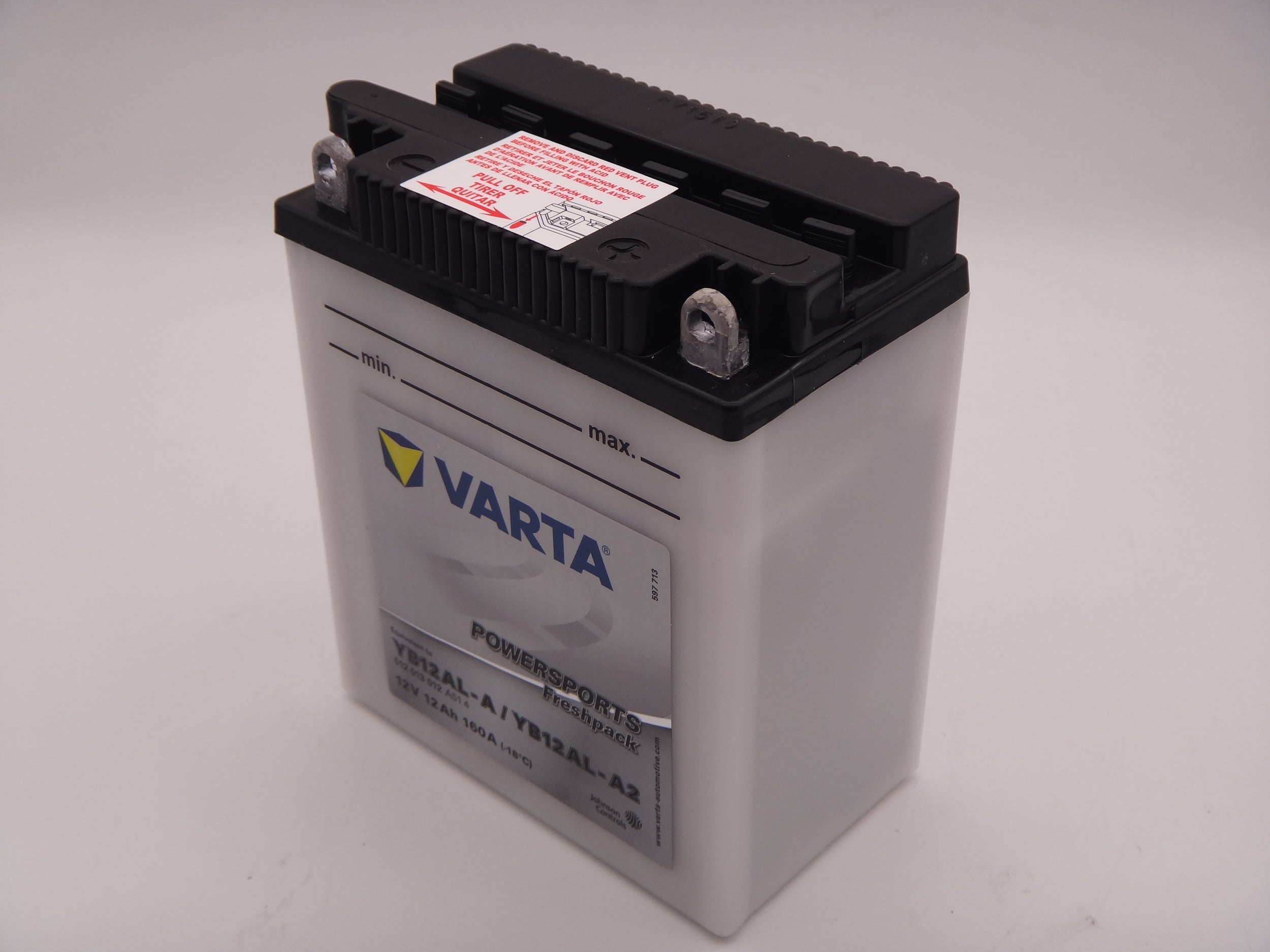 Varta YB12AL-A2 baterie moto, scuter, atv 12V 12Ah 160A cod 512013012 Powersports Freshpack