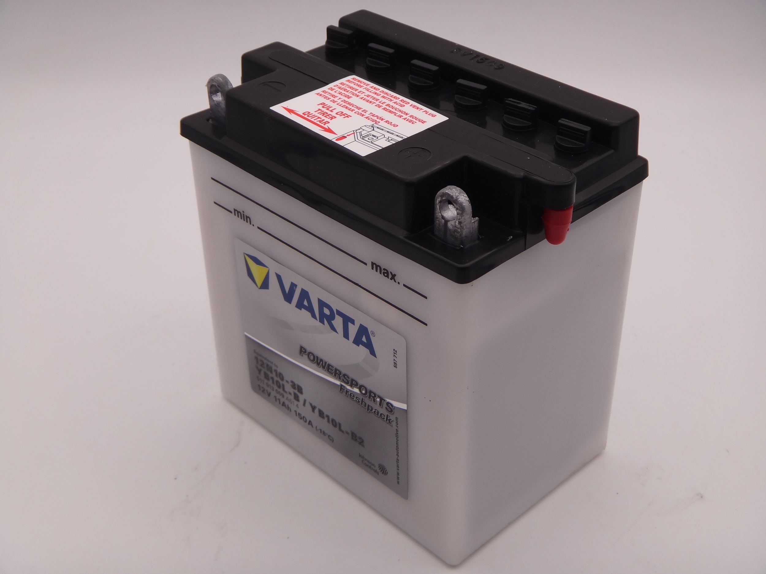 Varta YB10L-B, YB10L-B2 baterie moto, scuter, atv 12V 11Ah 150A cod 511013009 Powersports Freshpack