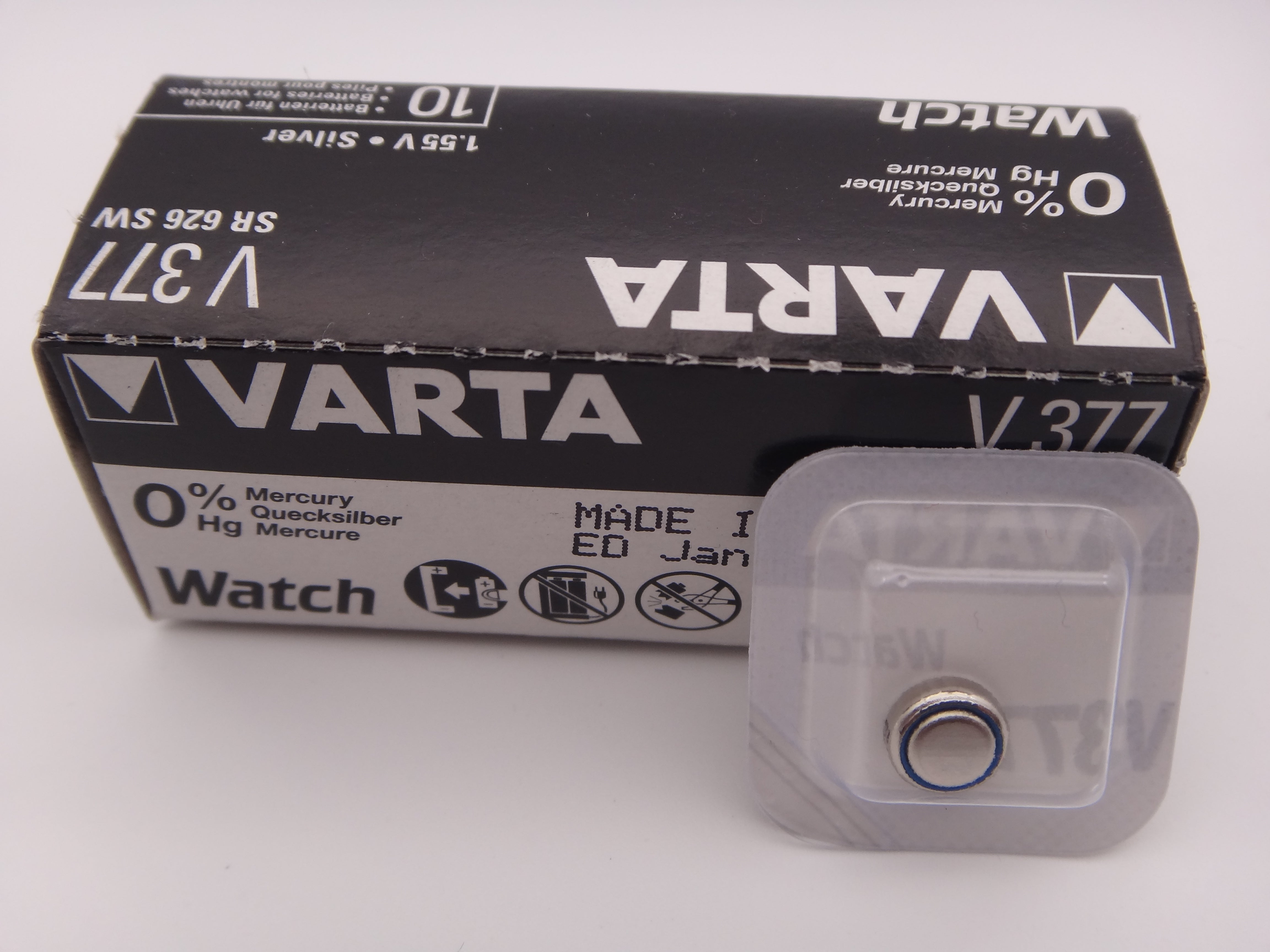 Varta V377 baterie ceas 1.55V SR626SW Blister 1 AG 4