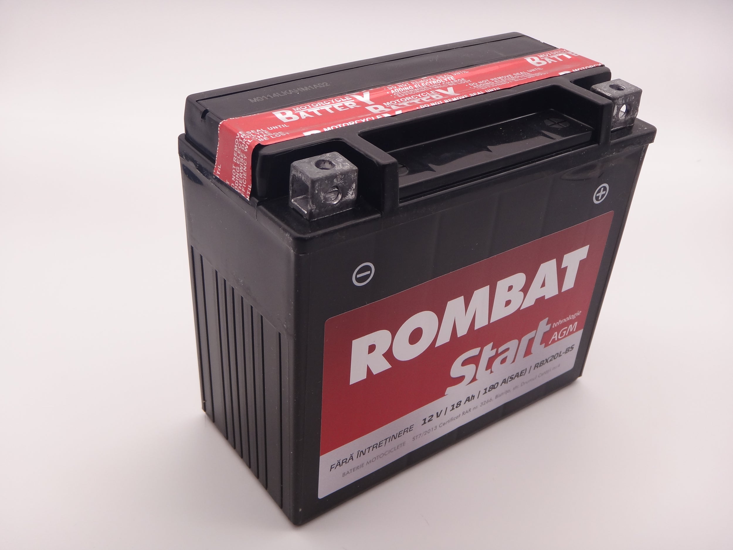 Baterie moto, scuter, atv Rombat 12V 18Ah 250A, AGM RBX20L-BS