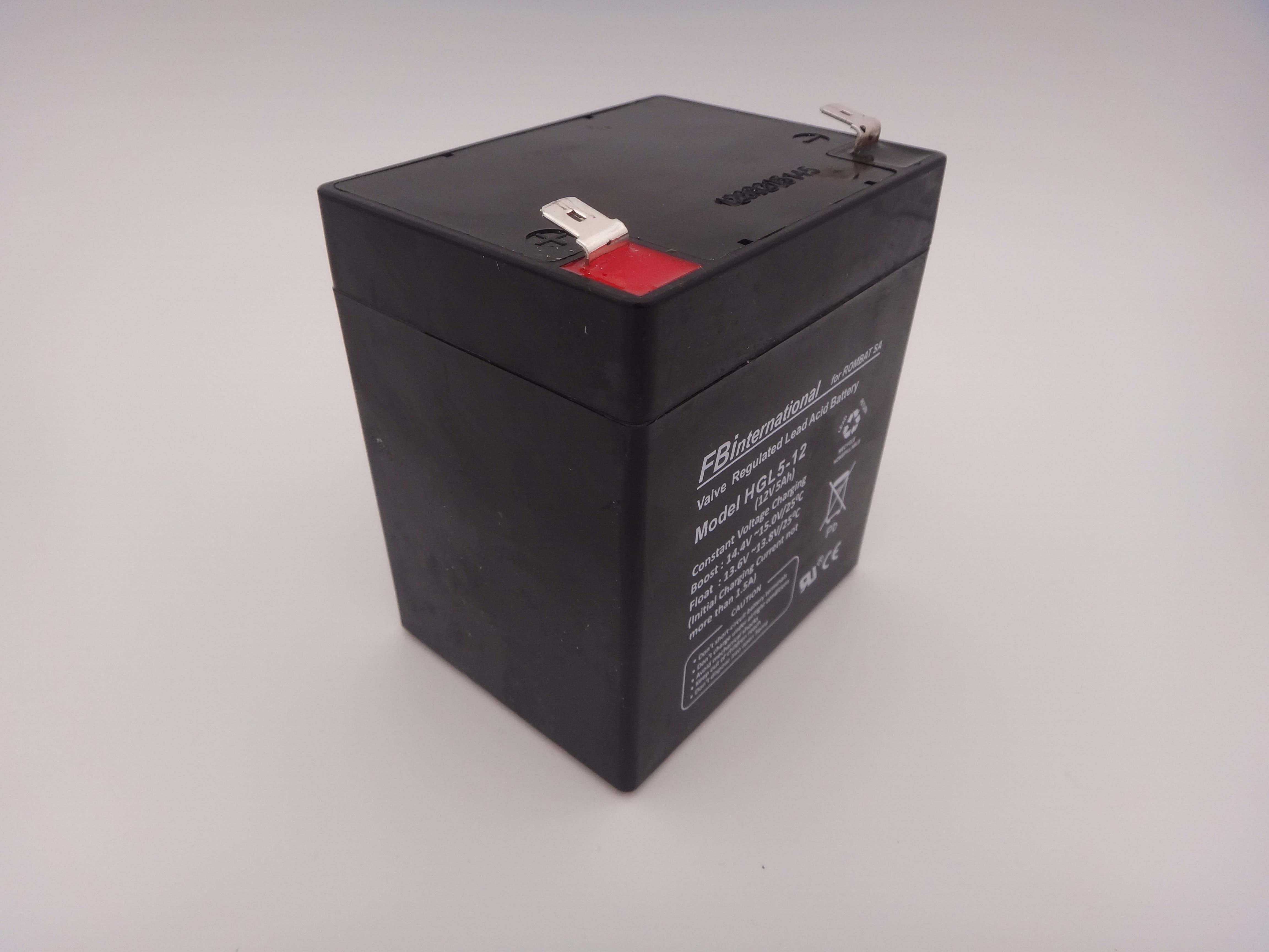 Acumulator 12V 5Ah VRLA, AGM, UPS, alarma FBinternational for ROMBAT