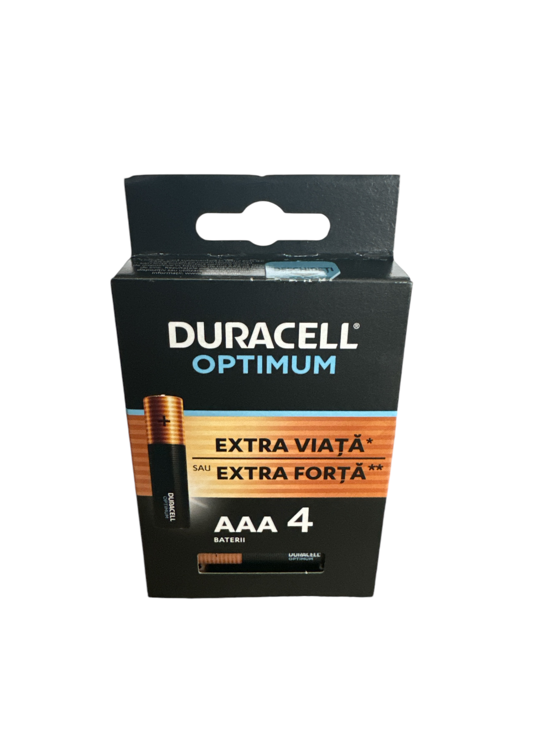 Duracell Optimum LR03 AAA 1.5V MX2400 baterii alcaline blister 4