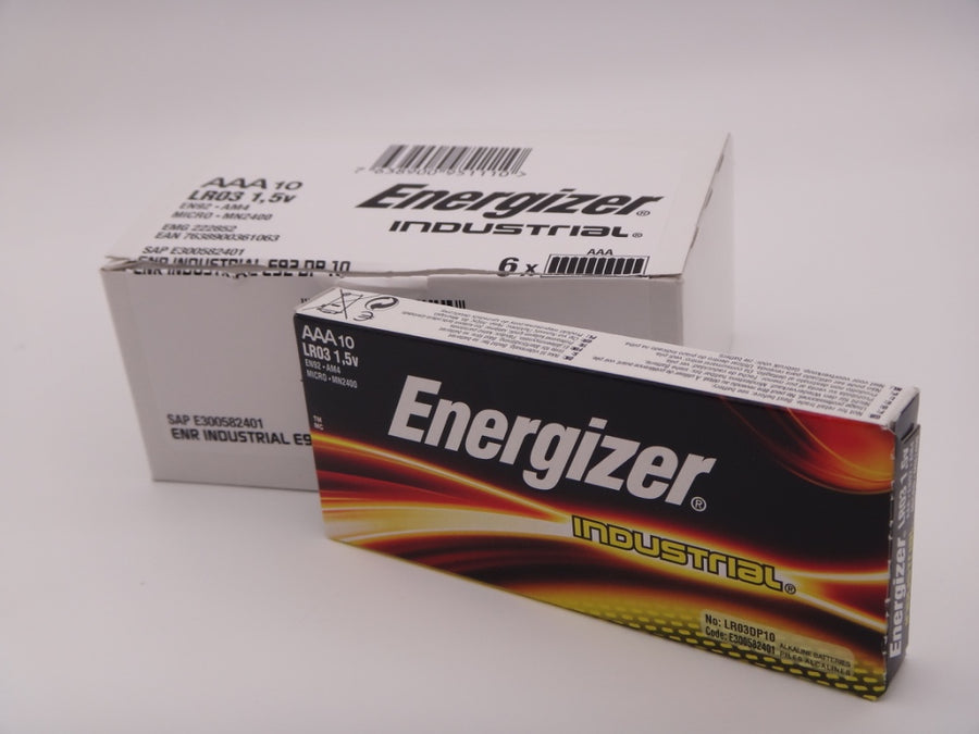 Baterii Energizer industrial alcalina AAA LR03 1.5V R3 set 10 bucati