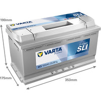 Baterie auto 12V 100Ah 830A H3 Varta Silver Dynamic cod 600402 083