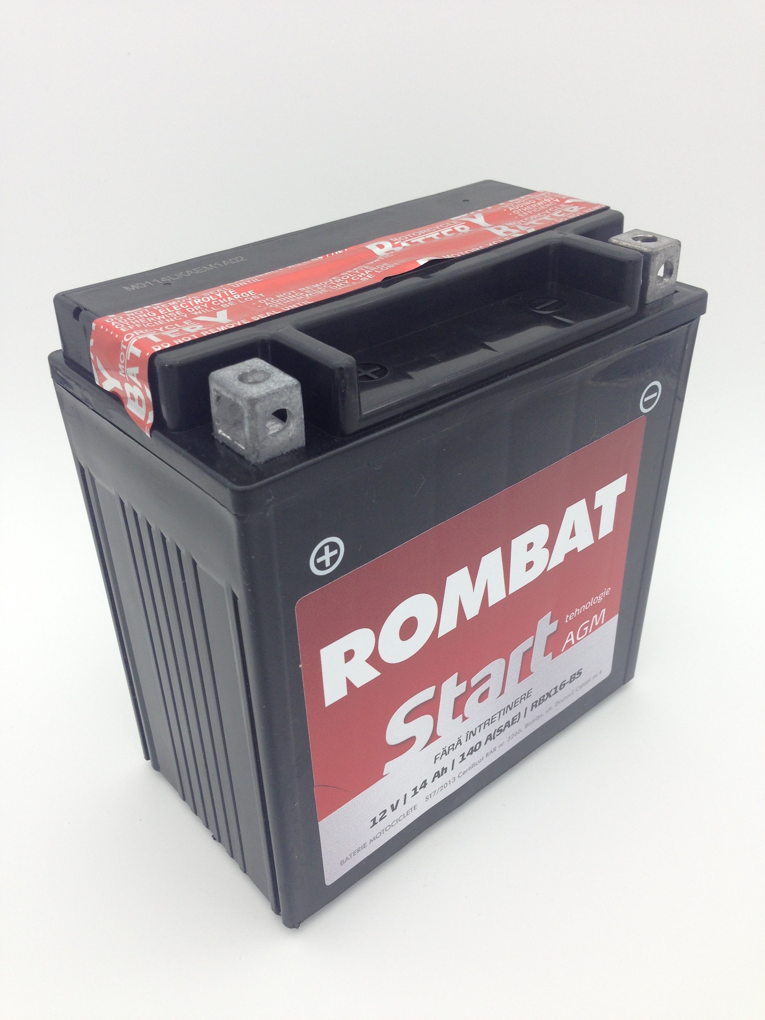 Baterie moto, scuter, atv Rombat 12V 14Ah 230A, AGM Gel RBX16-BS