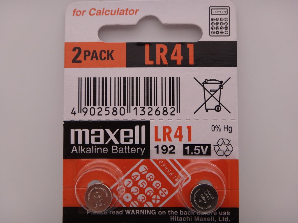 Maxell LR41 baterie alcalina 1.5V pentru ceas, jucarii 192 AG3