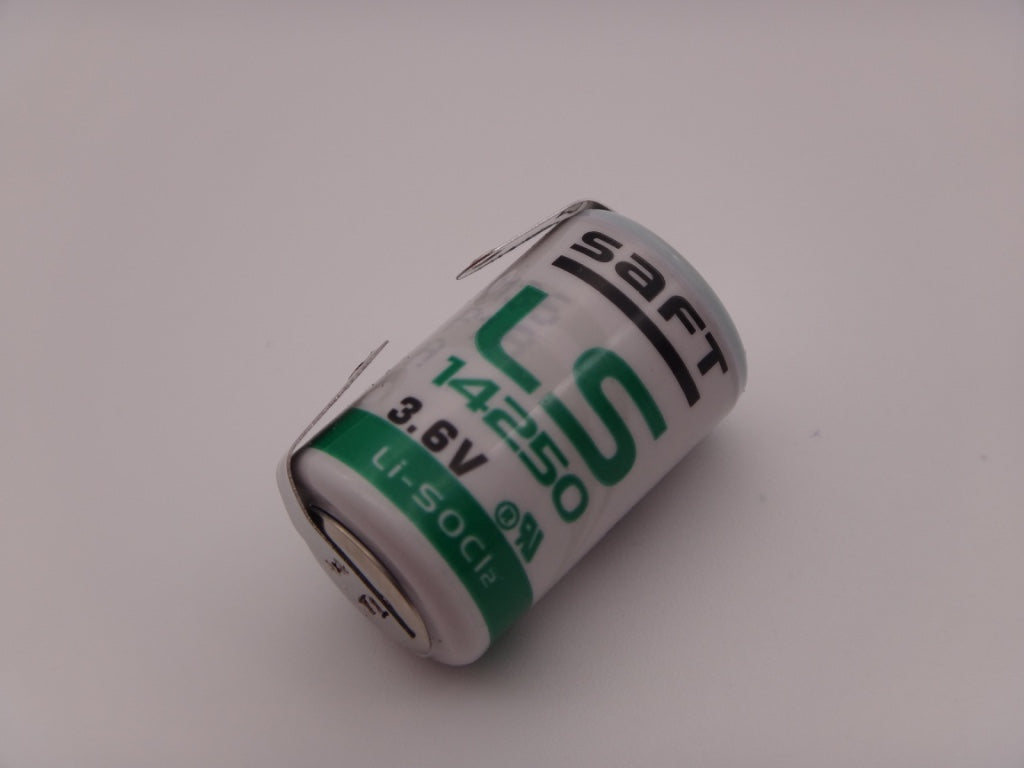 Baterie litiu Saft LS14250CNR 3.6V 1/2AA 1200mAh cu lamele pentru lipire