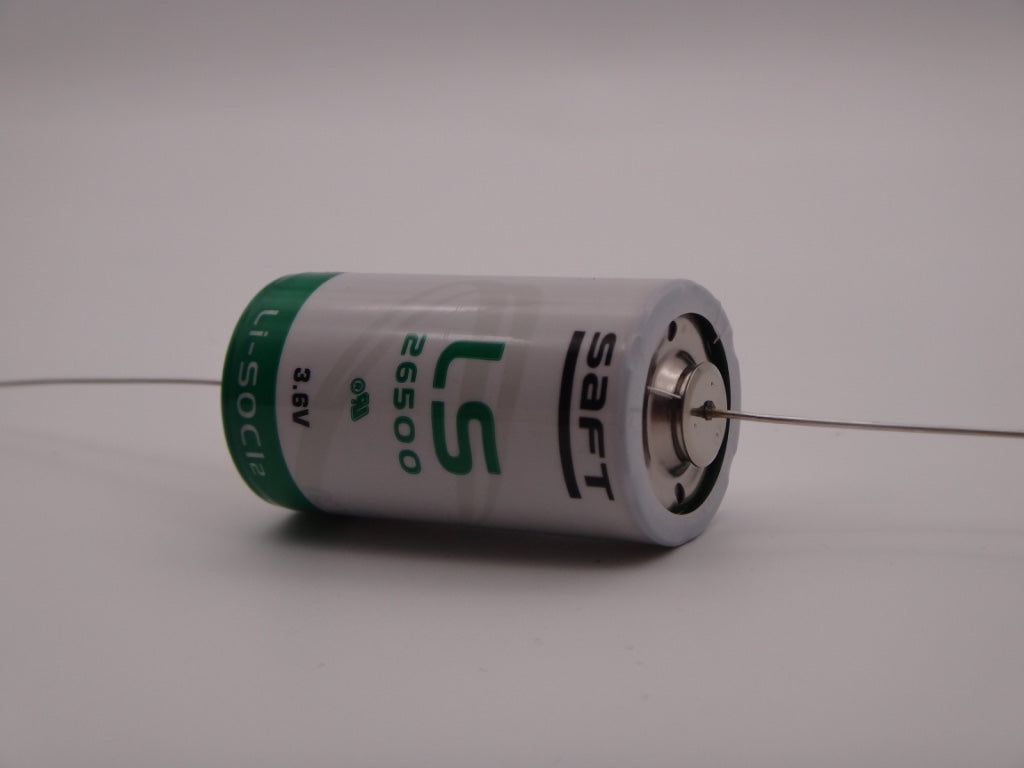 SAFT LS26500CNA baterie litiu 3.6V 7700mAh R14 C conexiuni fire