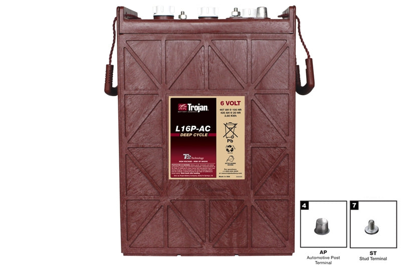 TROJAN L16P-AC acumulator tractiune electrica 6V 420Ah C20 DEEP CYCLE