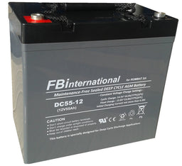 Acumulator 12V 55Ah VRLA, GEL 230x138x208mm FBinternational for ROMBAT DCG55-12