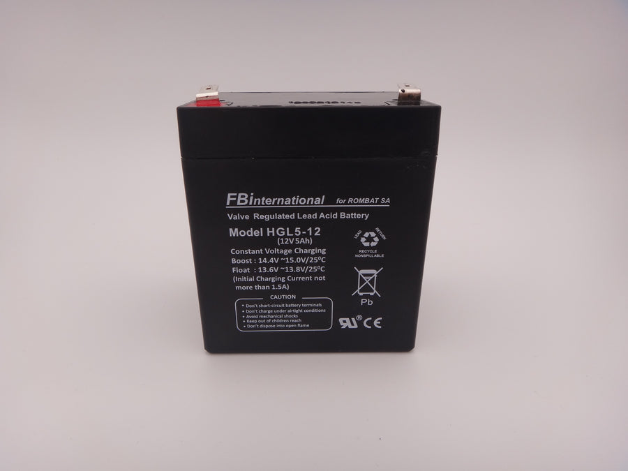 Acumulator 12V 5Ah VRLA, AGM, UPS, alarma FBinternational for ROMBAT