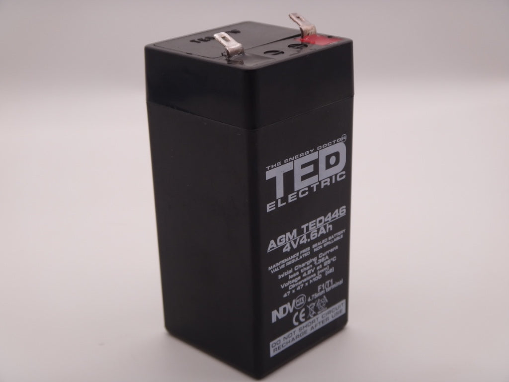 Acumulator lanterna 4V 4.6Ah AGM, VRLA Ted 446