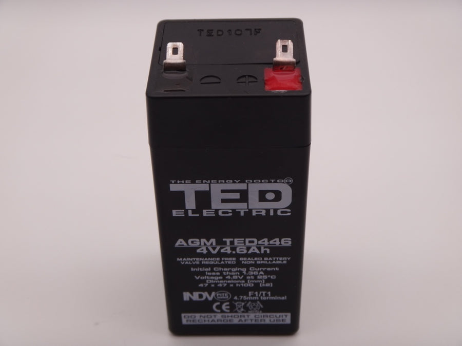 Acumulator lanterna 4V 4.6Ah AGM, VRLA Ted 446