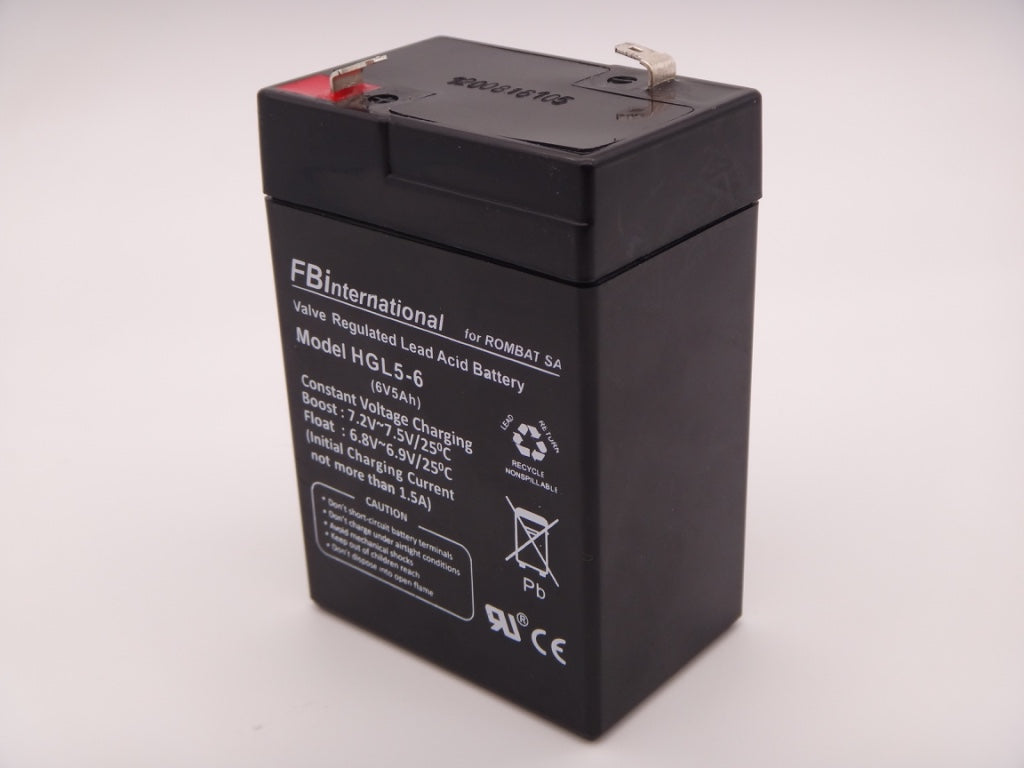 Acumulator 6V 5Ah, VRLA, AGM, FBinternational for ROMBAT