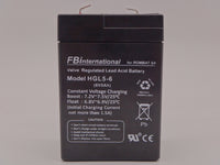 Acumulator 6V 5Ah, VRLA, AGM, FBinternational for ROMBAT