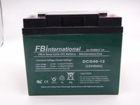 Acumulator 12V 40Ah VRLA, GEL 199x166x173mm pentru carucior electric FBinternational for ROMBAT