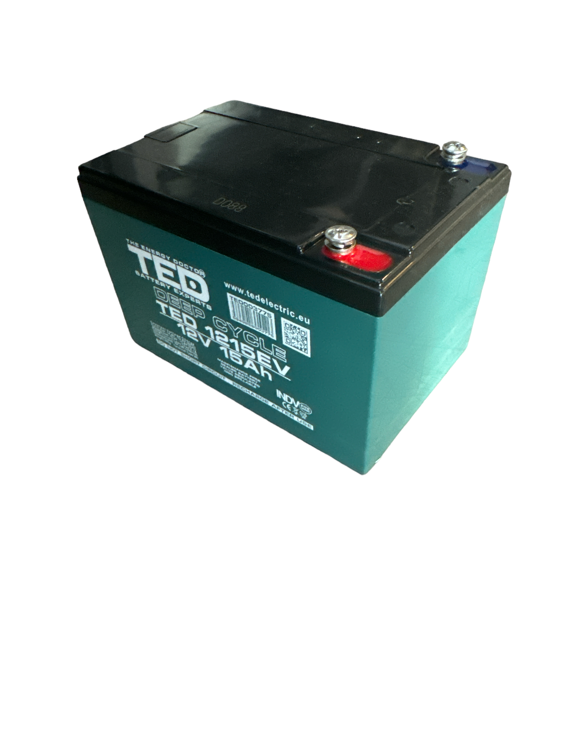 Acumulator TED 12V 15Ah 1215EV pentru vehicule electrice biciclete, carucioare, scuter electric