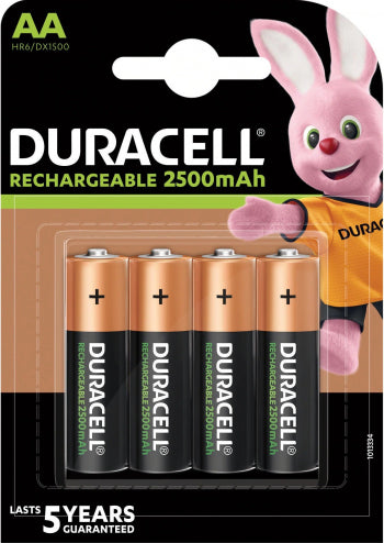 Acumulatori AA Duracell 2500mAh HR6, 1.2V blister 4 Ni-Mh