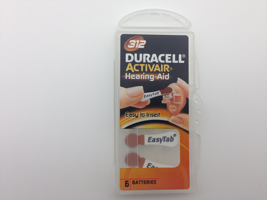 Duracell 312, PR41, 1.45V baterii auditive blister 6 pentru aparate auditive