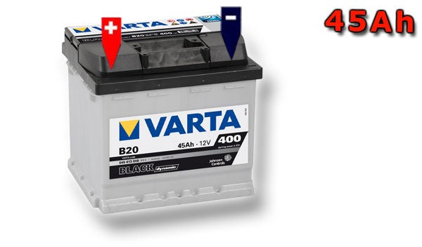 Baterie auto 12V 45Ah B20 Varta Black Dynamic cod 545413 040 borna inversa ASIA