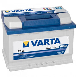 Baterie auto Varta Blue Dynamic 12V 74Ah 680A E12 cod 574013 068 borna inversa asia