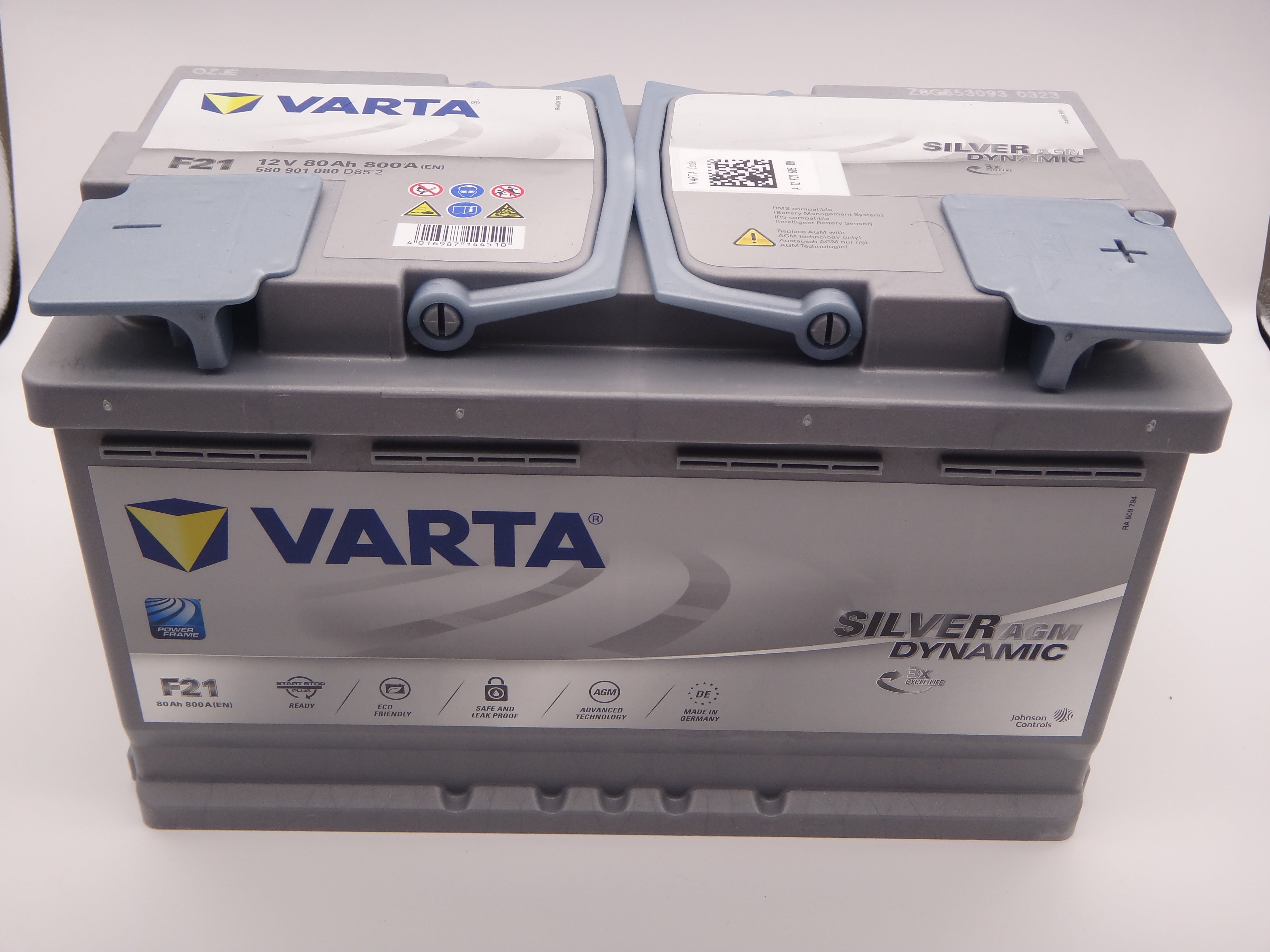 Baterie Auto Varta Silver Dynamic AGM 12V 80Ah 800A F21 (580 901