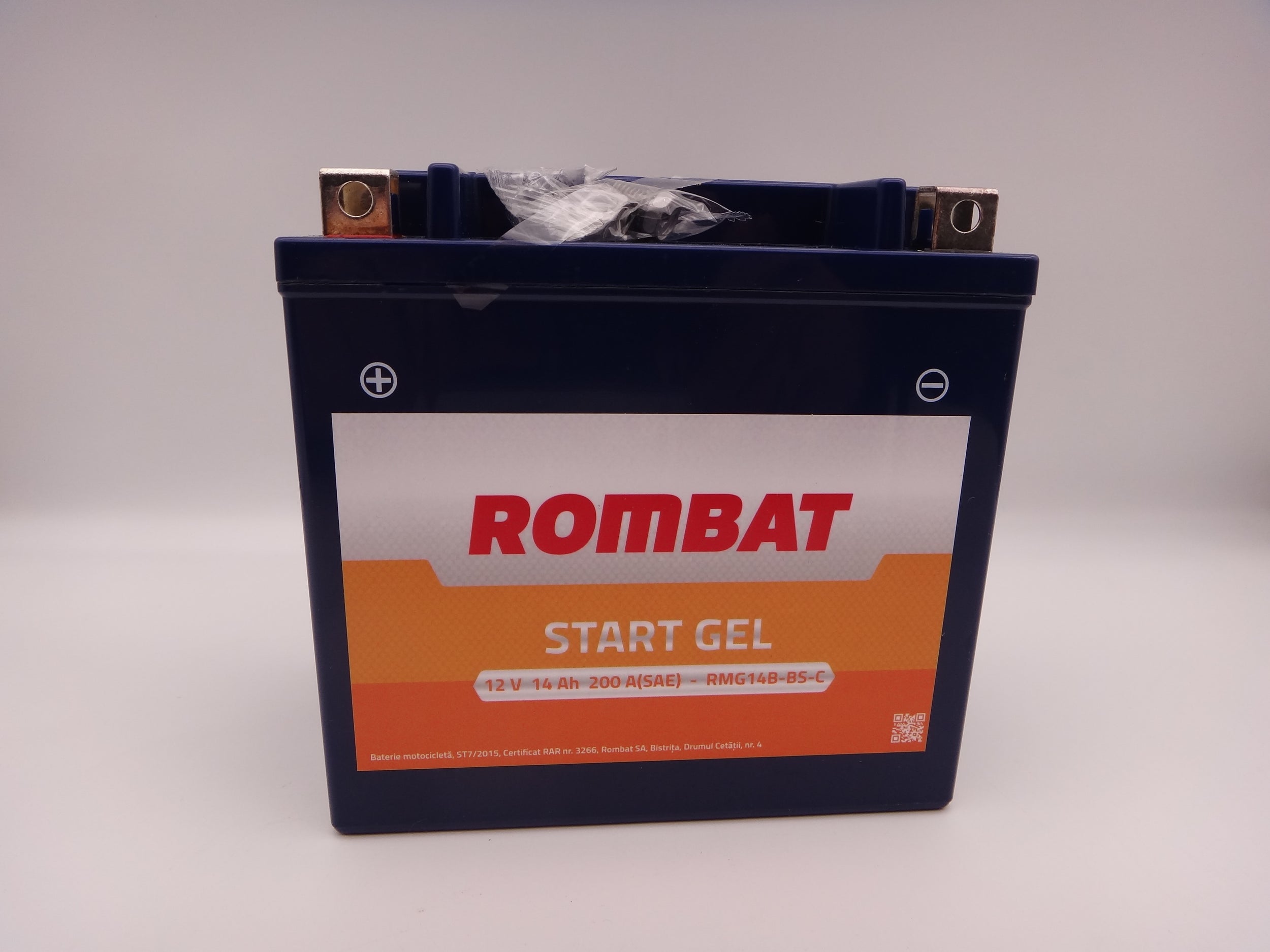 Baterie moto, scuter, atv 12V 14Ah 200A Gel RMG14-BS-C Rombat