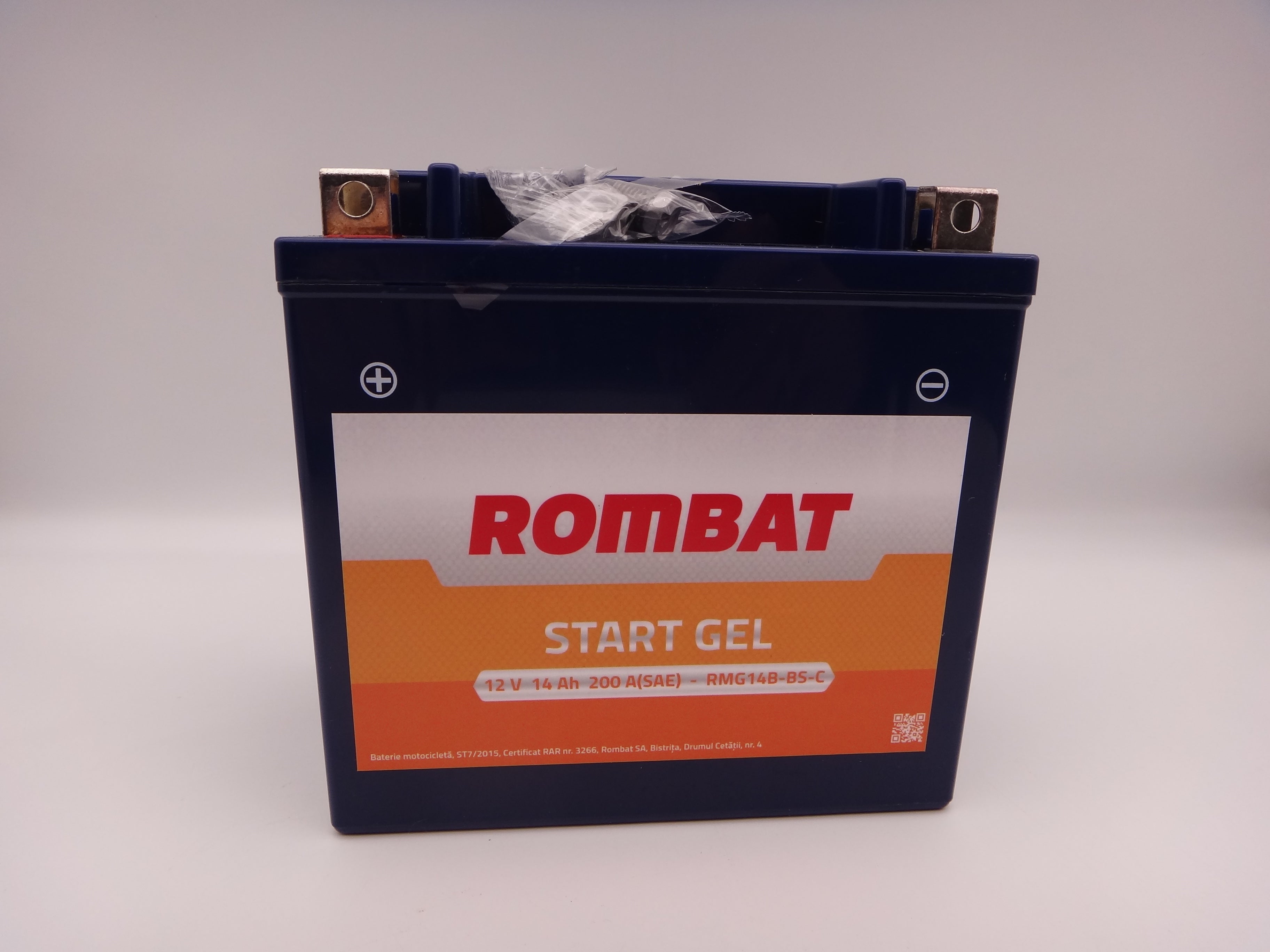 Baterie moto, scuter, atv 12V 14Ah 200A Gel RMG14-BS-C Rombat