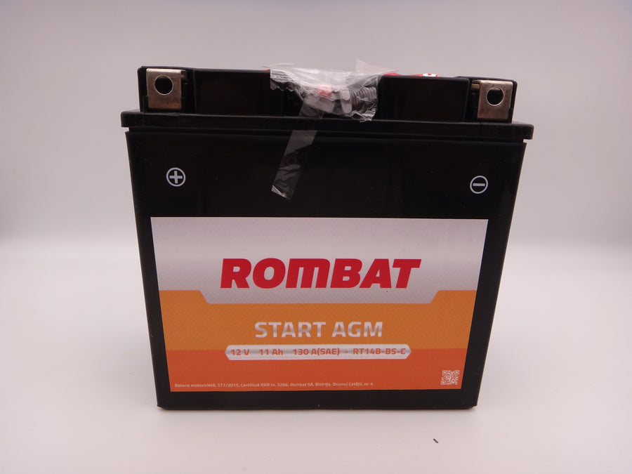 Baterie moto, scuter, atv Rombat 12V 11Ah 130A, AGM RT14B-BS-C