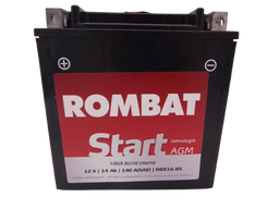 Baterie moto, scuter, atv Rombat 12V 14Ah 230A, AGM Gel RBX16-BS