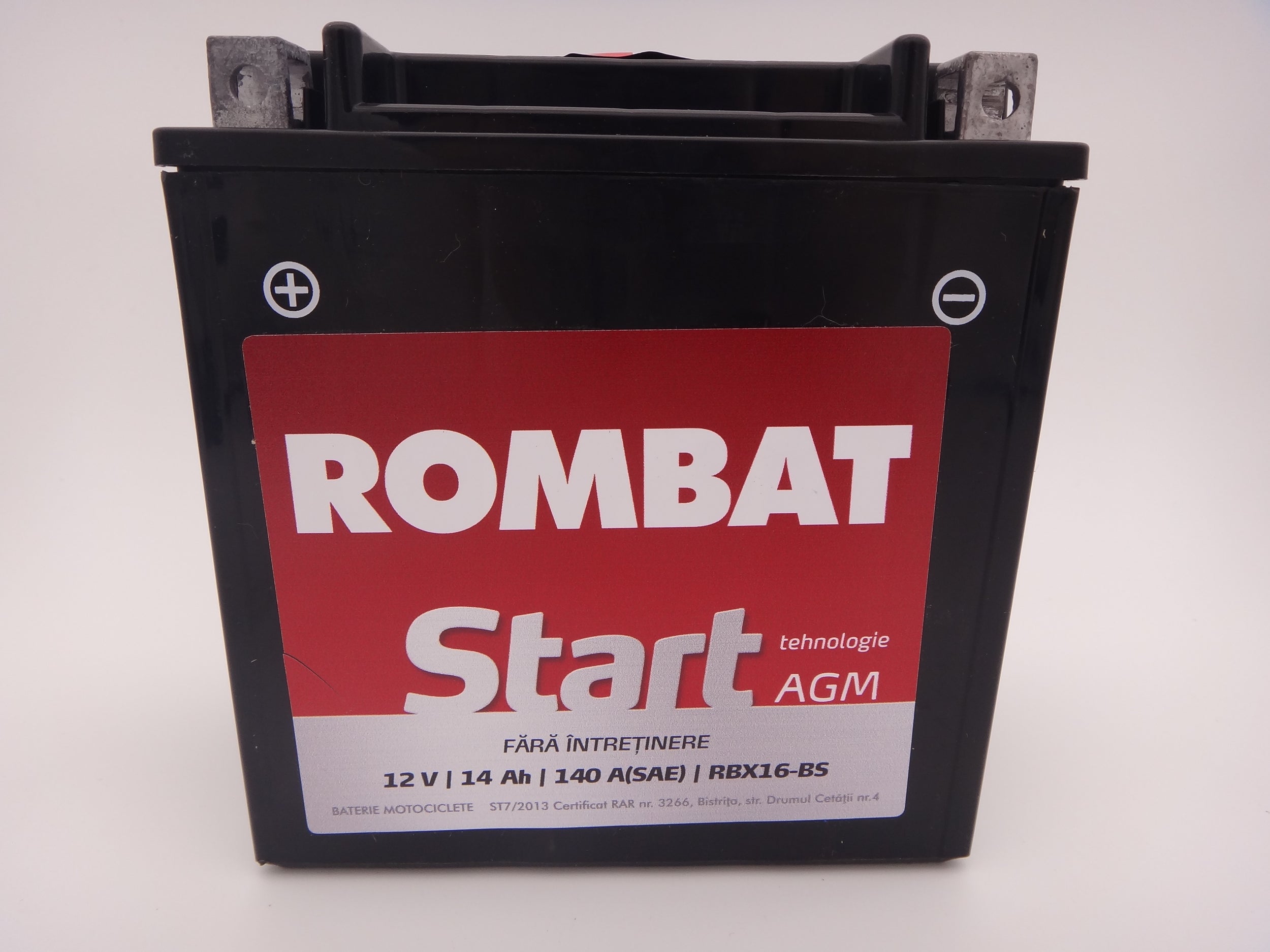 Baterie moto, scuter, atv Rombat 12V 14Ah 230A, AGM Gel RBX16-BS