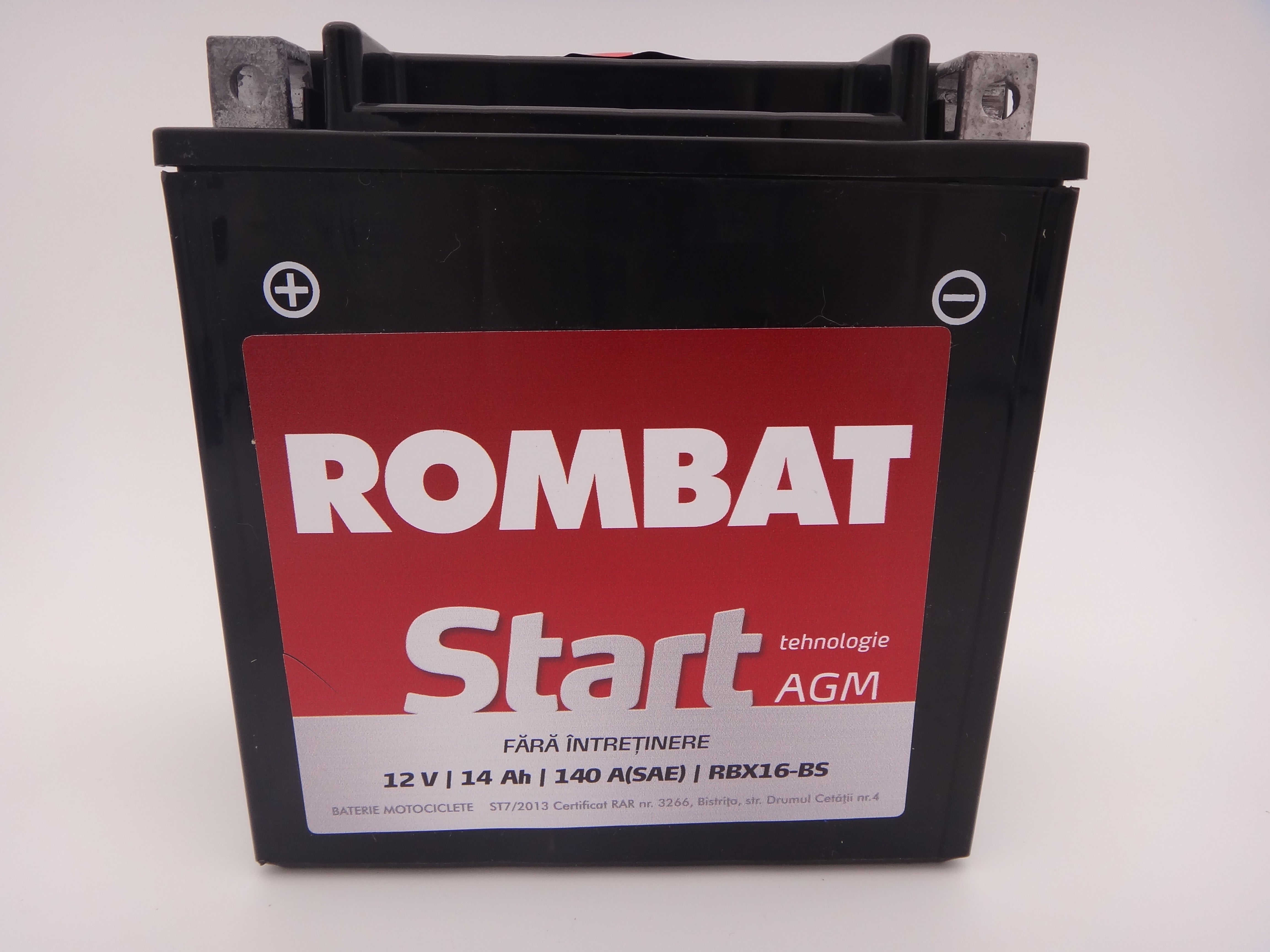 Baterie moto, scuter, atv Rombat 12V 14Ah 230A, AGM Gel RBX16-BS