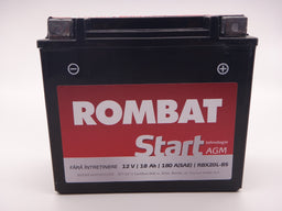 Baterie moto, scuter, atv Rombat 12V 18Ah 250A, AGM RBX20L-BS