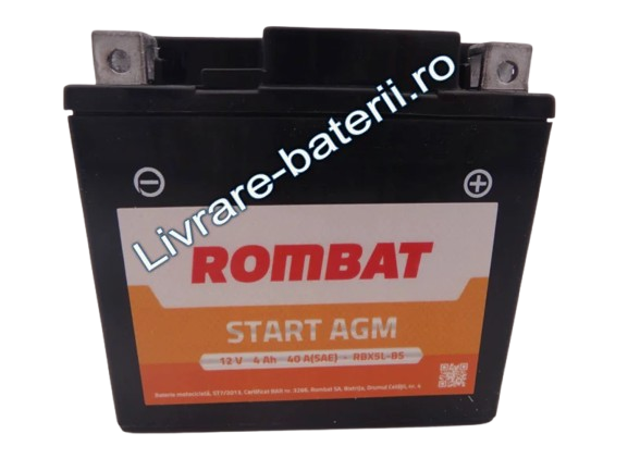 Baterie moto, scuter, atv Rombat 12V 4Ah 70A, AGM Gel RBX5L-BS