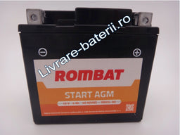 Baterie moto, scuter, atv Rombat 12V 4Ah 70A, AGM Gel RBX5L-BS