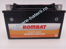 Baterie moto, scuter, atv Rombat 12V 6Ah 60A, AGM Gel RBX7A-BS