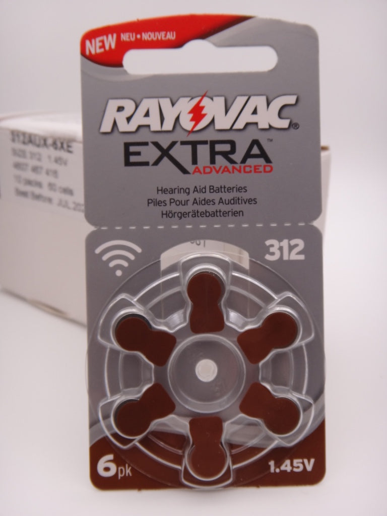 Baterii Rayovac 312, 1.45V, PR41 auditive BLISTER 6 bucati pentru aparate auditive