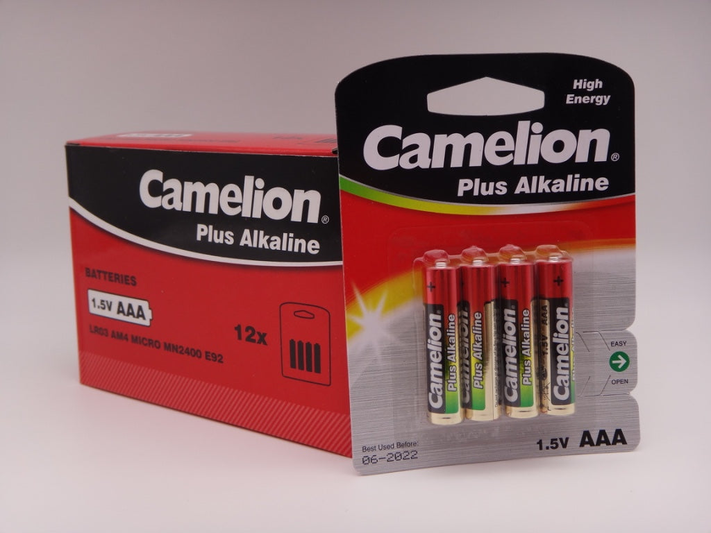 Camelion baterii plus alcaline 1.5V LR03 AAA MN2400 E92 blister 4